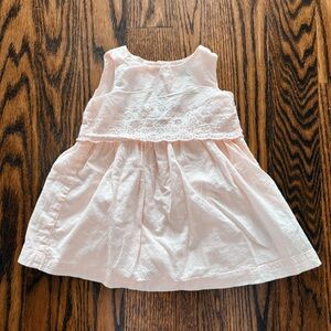 Baby Gap - Baby Girl - Pink Eyelet Dress - (12-18M)